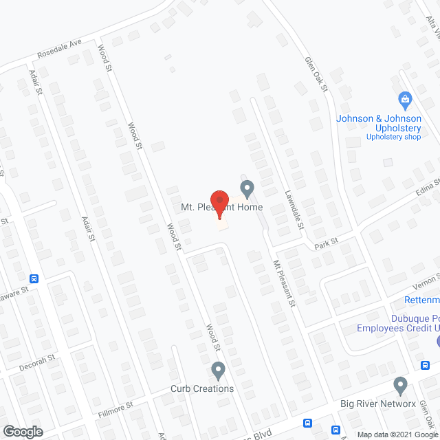 Map of the neighborhood around Mount Pleasant Home