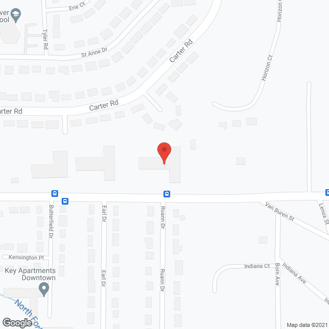 Map of the neighborhood around Applewood I, II, and III