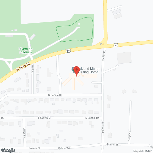 Map of the neighborhood around Oakland Heights Assisted Living