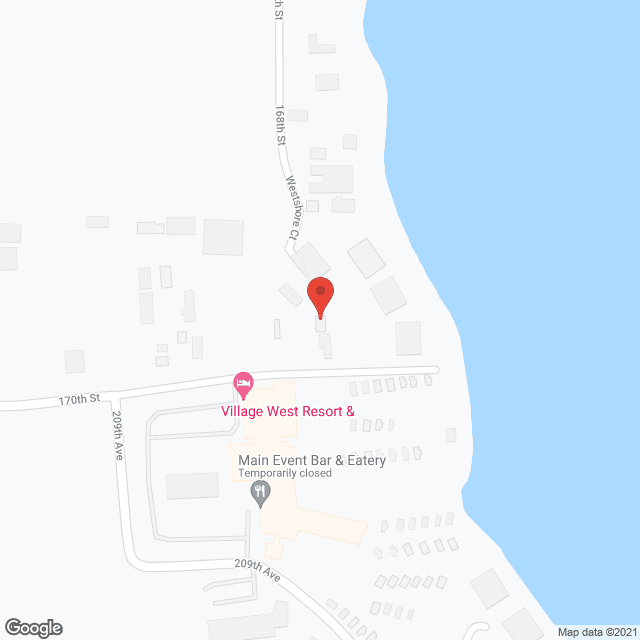 Map of the neighborhood around Oak Haven Care Facility