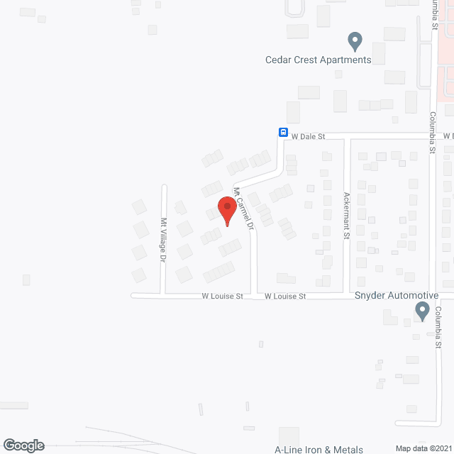 Map of the neighborhood around Mt Village Apartments