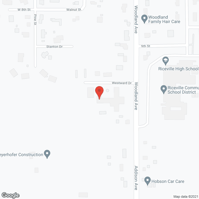 Map of the neighborhood around Riceville Community Rest Home