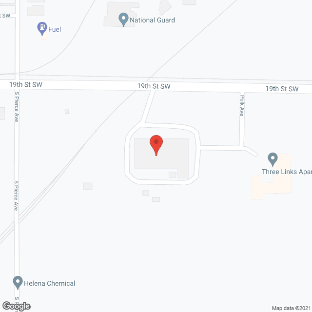 Map of the neighborhood around Iowa Odd Fellows and Orphans Hm