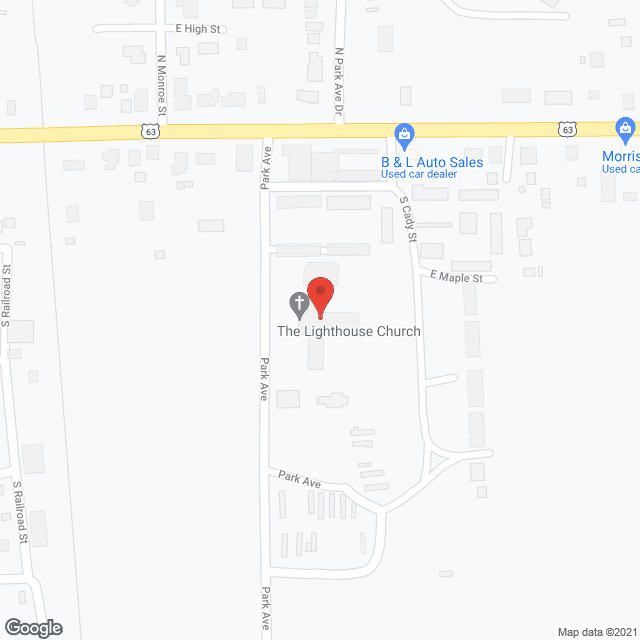 Map of the neighborhood around New Sharon Care Ctr