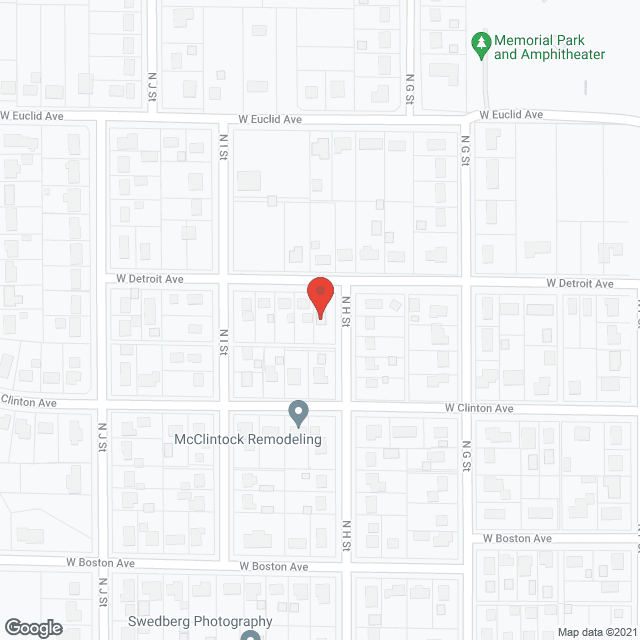 Map of the neighborhood around Nash-Grover Residential Care