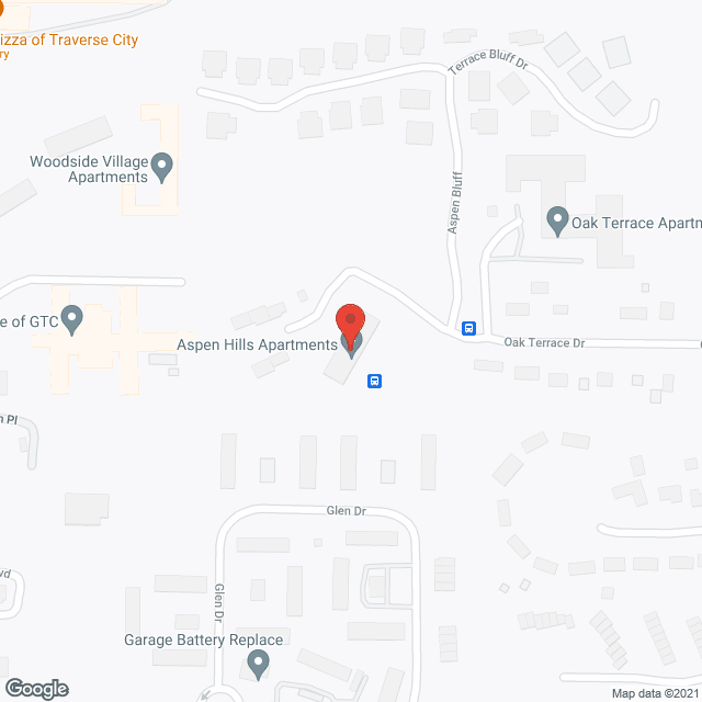 Map of the neighborhood around Aspen Hills Apartments