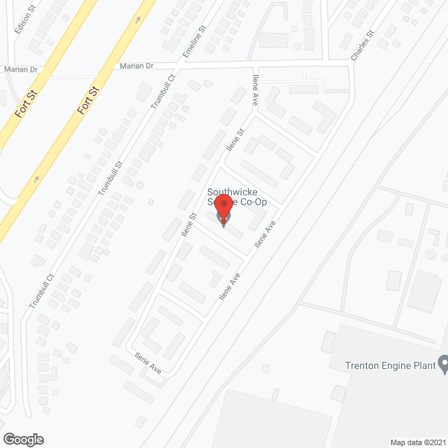 Map of the neighborhood around Southwicke Square Co-Op