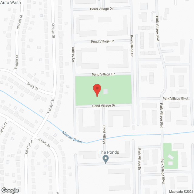 Map of the neighborhood around The Ponds at the Village
