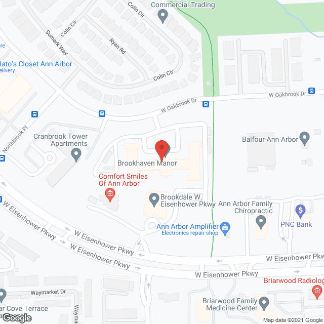 Map of the neighborhood around Health Care Innovations