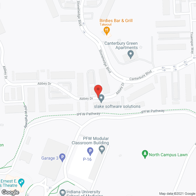 Map of the neighborhood around Canterbury Green Apartment