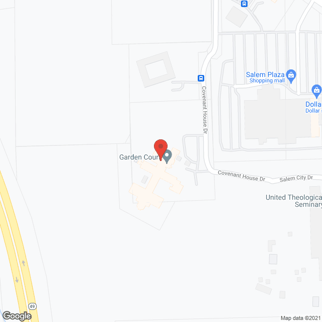 Map of the neighborhood around Jewish Federation Covenant Hse