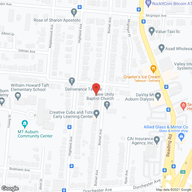 Map of the neighborhood around Harville Home