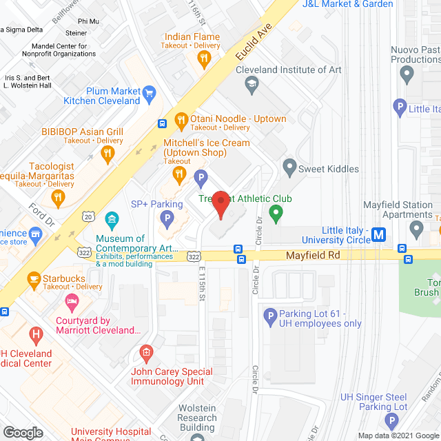 Map of the neighborhood around Abington Arms Apartments
