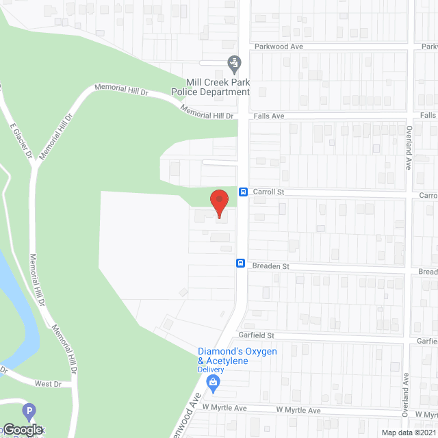 Map of the neighborhood around Windhaven House Inc