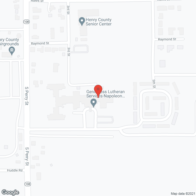 Map of the neighborhood around Lutheran Home