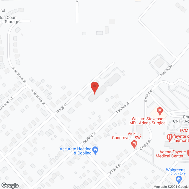 Map of the neighborhood around OBGC III Sr Citizen Housing