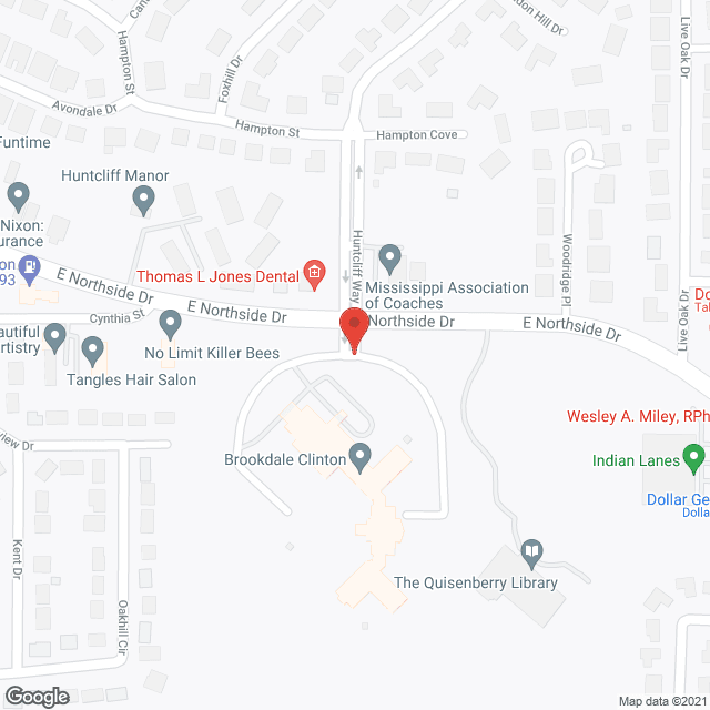 Map of the neighborhood around Trace Pointe Retirement Commty