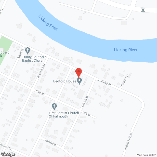 Map of the neighborhood around Bedford House Ltd