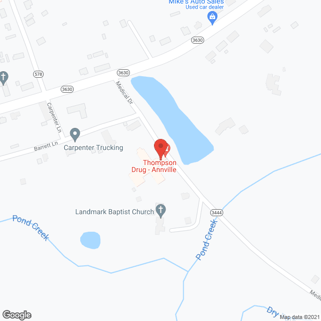 Map of the neighborhood around Jackson Manor