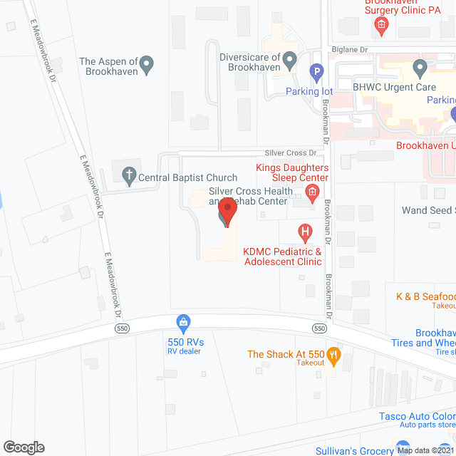 Map of the neighborhood around Silver Cross Home