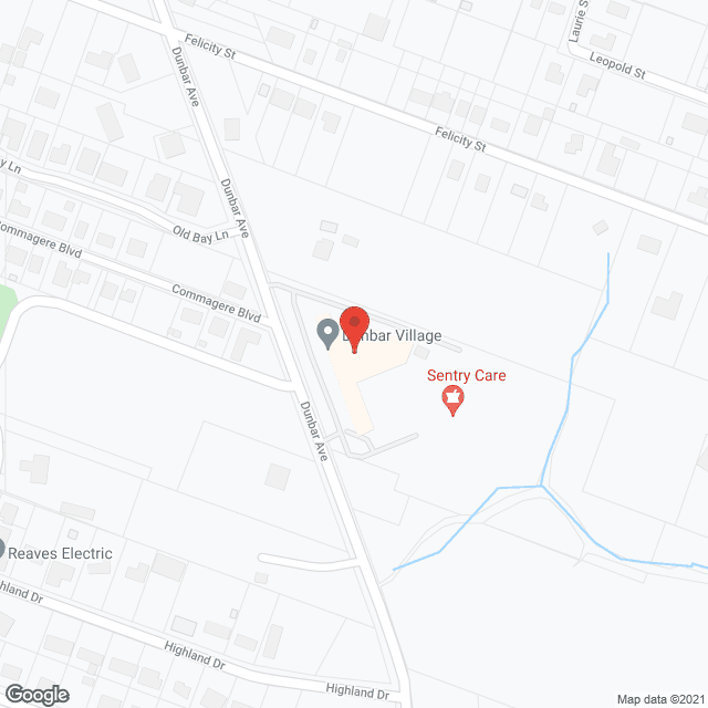 Map of the neighborhood around Dunbar Village Courtyard Assisted Living