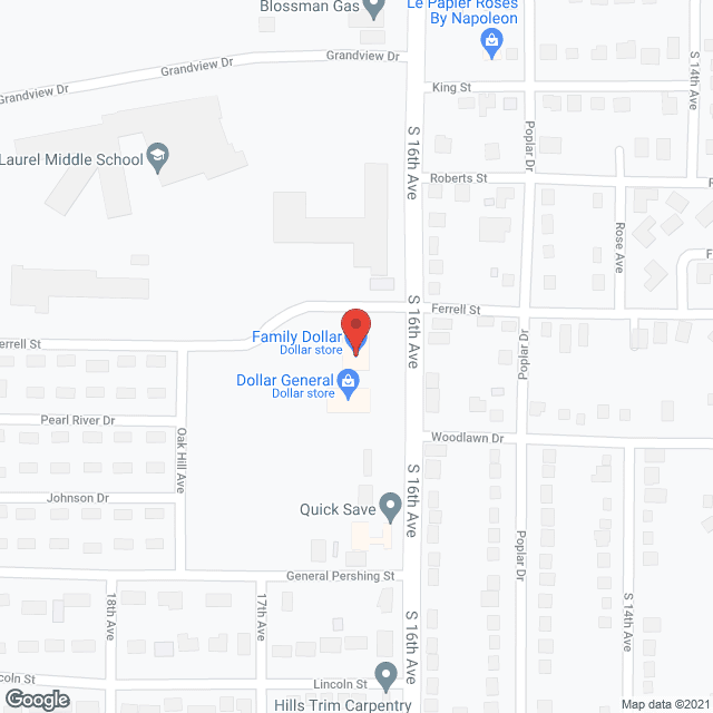 Map of the neighborhood around Stat Manor