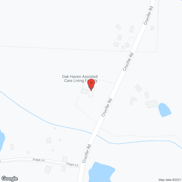 Map of the neighborhood around Oak Haven Assisted Care