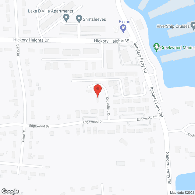 Map of the neighborhood around Crossfield Place