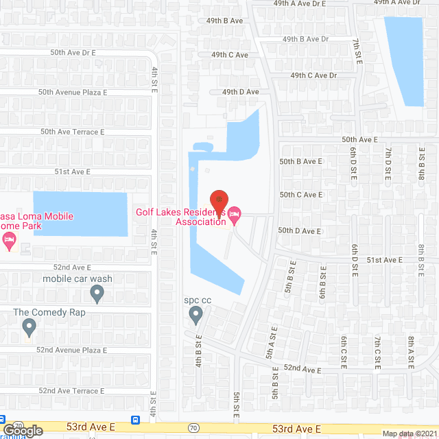 Map of the neighborhood around Golf Lakes Residents Assn Inc
