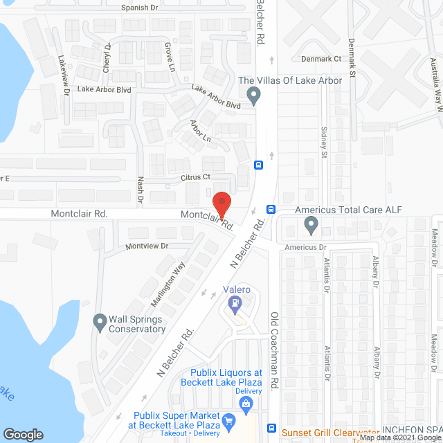 Map of the neighborhood around Beckett Lake Lodge Alf