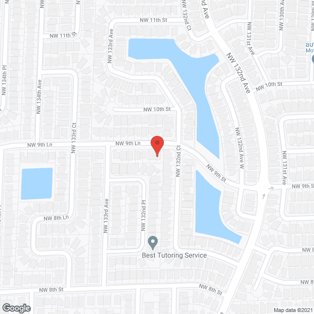 Map of the neighborhood around Prince of Peace