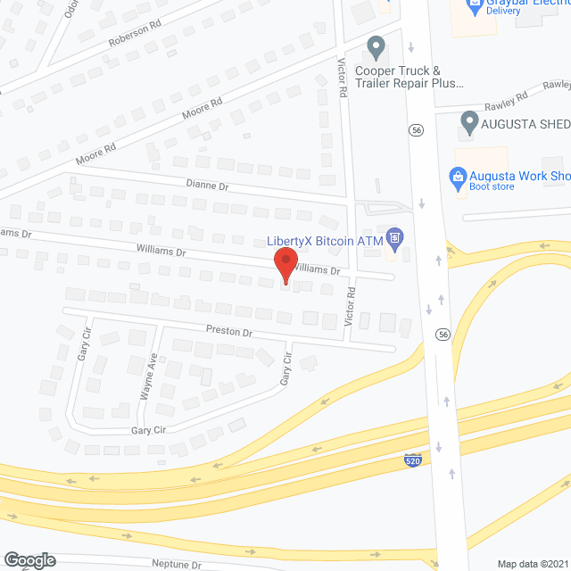 Map of the neighborhood around Cantlow Heavenly Care Home