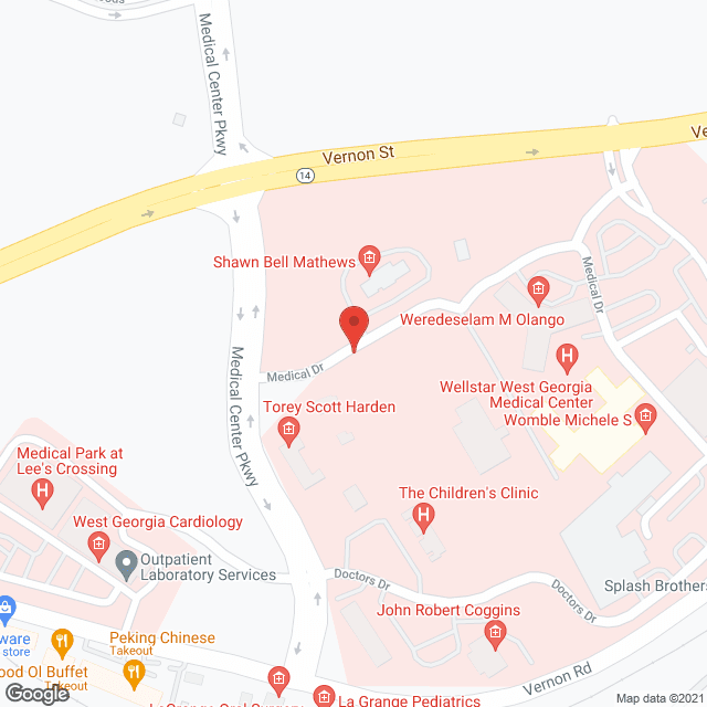 Map of the neighborhood around Florence Hand Home