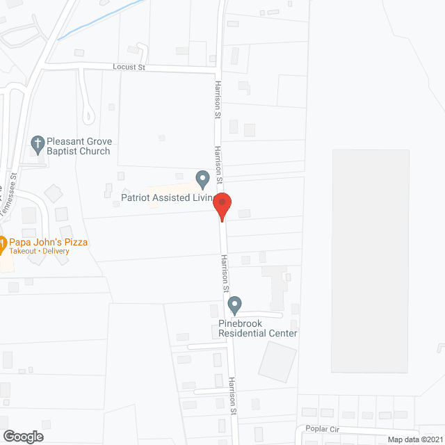 Map of the neighborhood around Pinebrook Residental Ctr