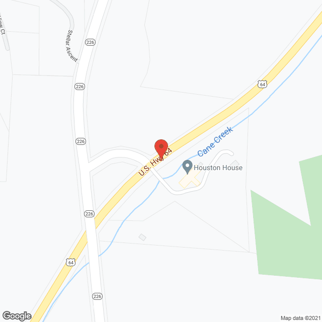 Map of the neighborhood around Houston House, Inc