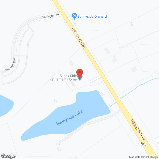 Map of the neighborhood around Sunnyside Rest Home