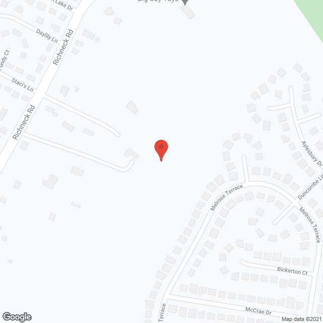 Map of the neighborhood around Mile-A-Way Adult Home