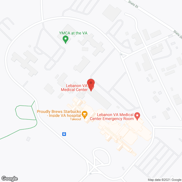 Map of the neighborhood around Mountainview Retirement Home