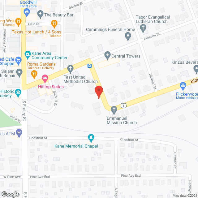 Map of the neighborhood around Lutheran Home Residential Care