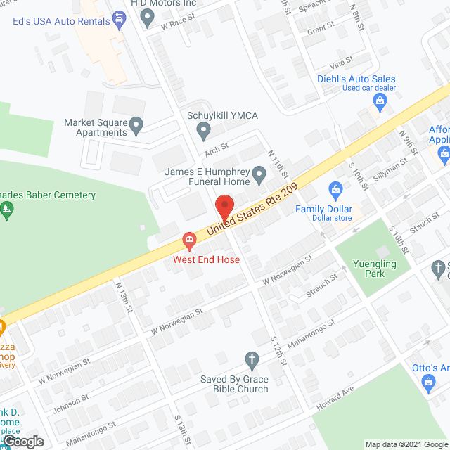 Map of the neighborhood around B F Patterson Hi-Rise