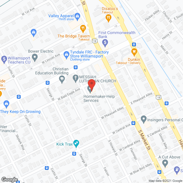 Map of the neighborhood around Our House Personal Care Home