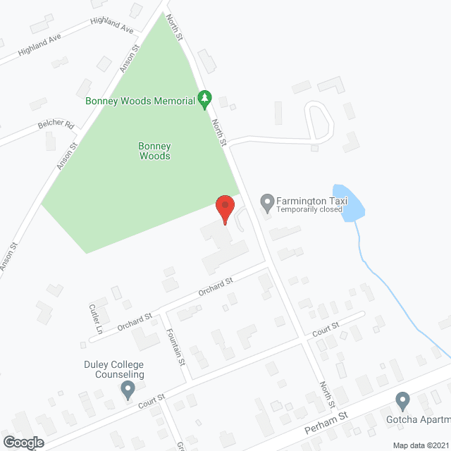 Map of the neighborhood around Farmington Home - Aged People