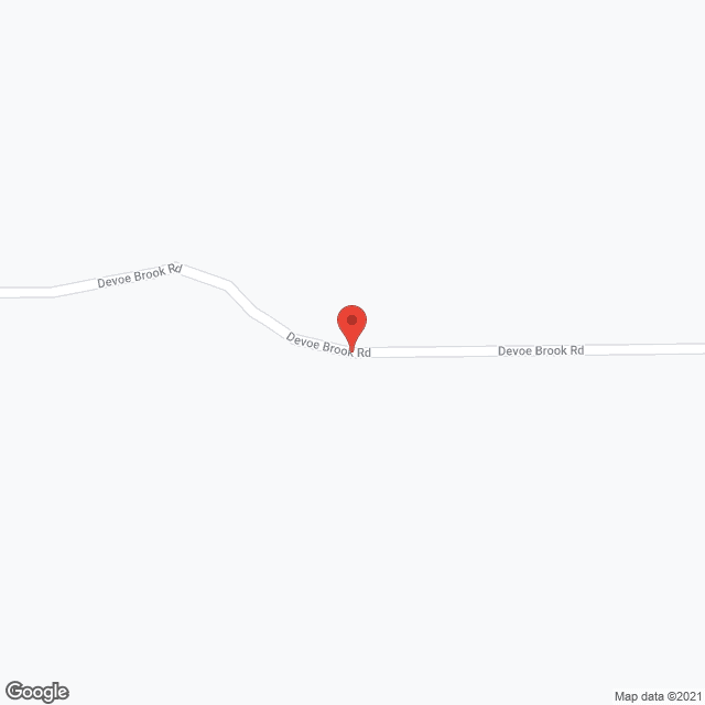 Map of the neighborhood around Devoe Brook Waiver Home