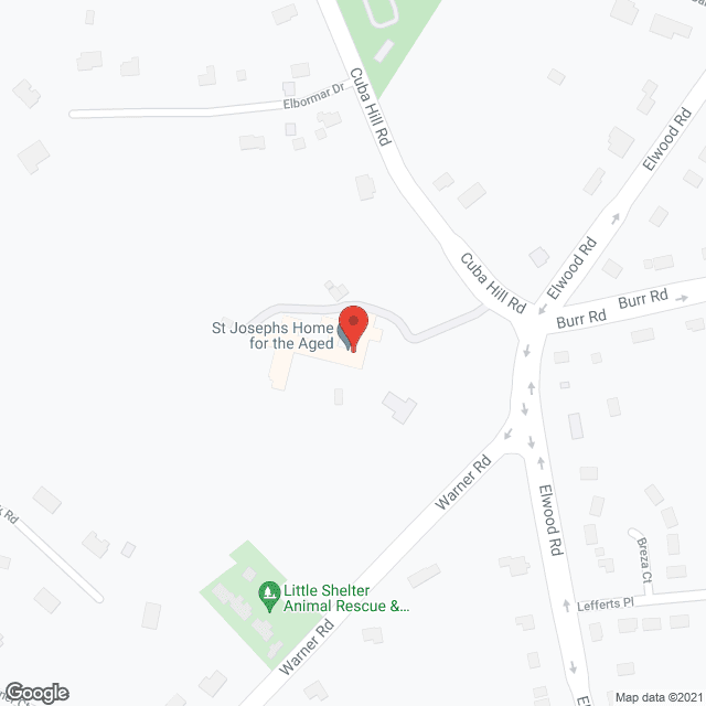 Map of the neighborhood around St Joseph's Home For the Aged