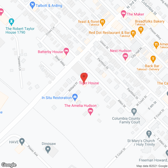 Map of the neighborhood around Martin Residence Home-Adults