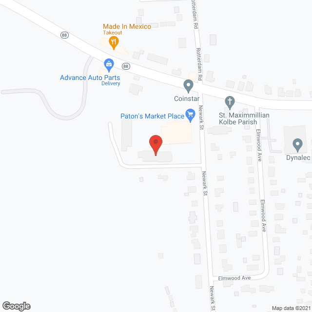 Map of the neighborhood around Sodus Estates