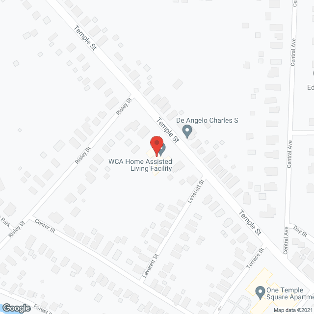 Map of the neighborhood around WOMAN'S Christian Assn Home