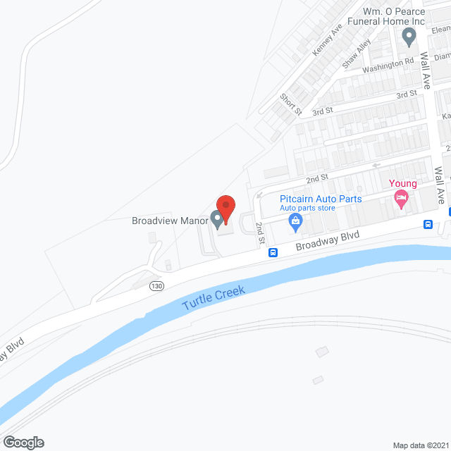 Map of the neighborhood around Broadview Manor