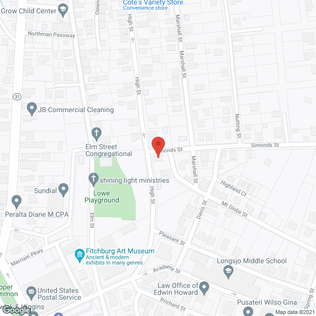 Map of the neighborhood around Veterans Homestead