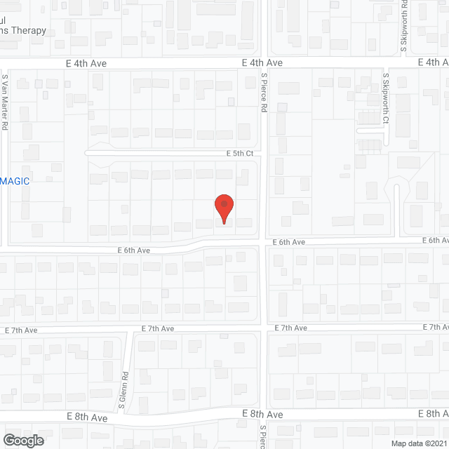 Map of the neighborhood around Angel of Grace